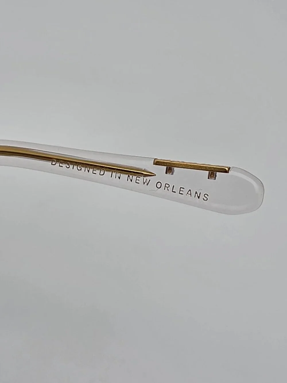 Krewe St. Louis Rio Confetti to Marine 24K Frame Silver Mirror Lens Sunglasses
